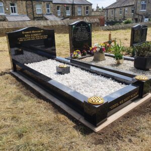 Example Headstone with Inscription Installation and Design by Northern Headstones in Yorkshire