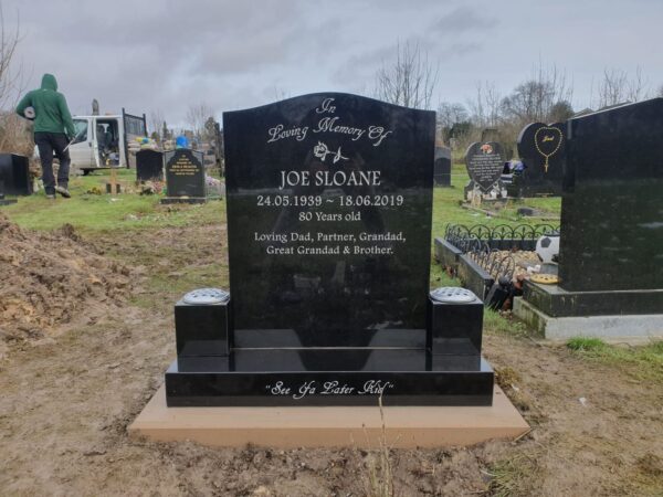 Example Headstone Installation and Design by Northern Headstones in Yorkshire