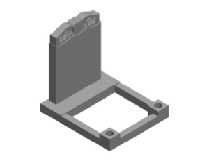 Half Kerb Surround With Vases