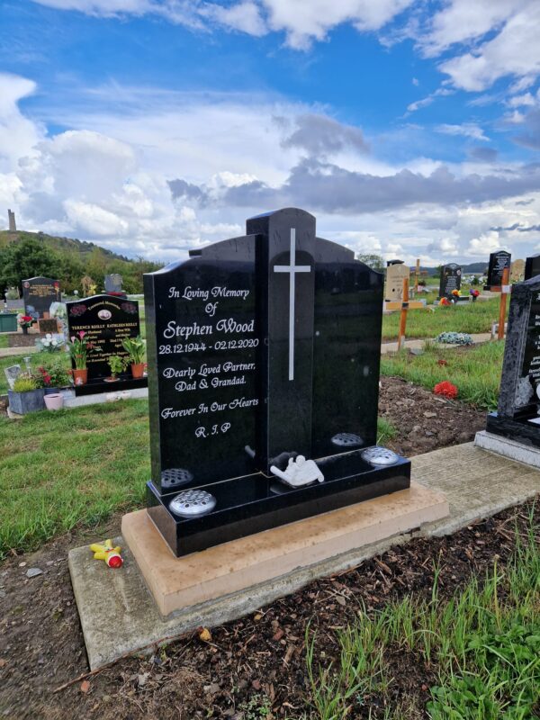 Couple Design Headstone Memorial by Northern Headstones