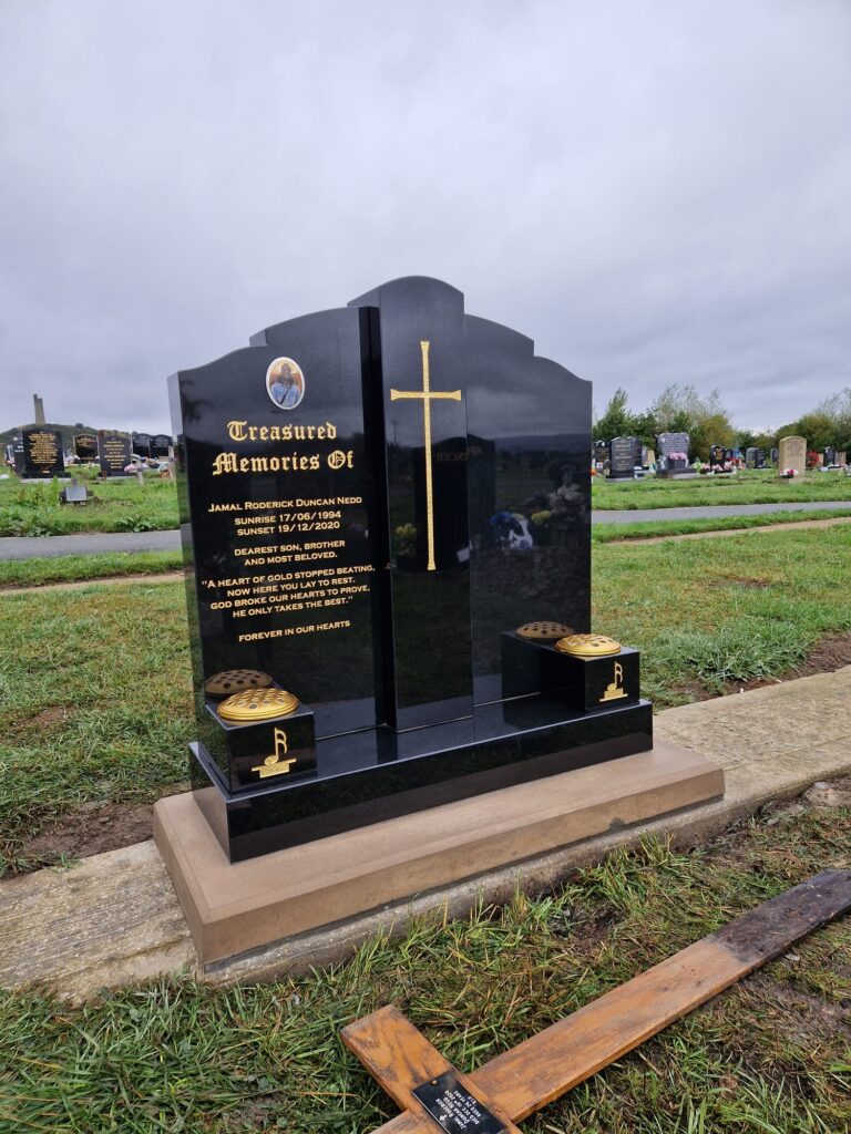 Couple Design Headstone Memorial by Northern Headstones