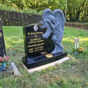 Crying Angel Headstone Design and Installed by Northern Headstones