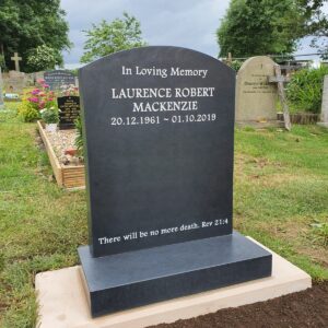 Camber Top Headstone Design by Northern Headstone